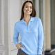 Pullover - Pullover mit dezentem Glanz – Farbe HELLBLAU – Ansicht 1 Pullover - Pullover mit dezentem Glanz, in Größe 036 bis 052, in Farbe HELLBLAU – Farbe HELLBLAU – Ansicht 1