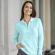 Pullover - Pullover mit dezentem Glanz – Farbe MINT – Ansicht 1 Pullover - Pullover mit dezentem Glanz, in Größe 036 bis 052, in Farbe HELLBLAU – Farbe MINT – Ansicht 1