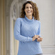 Pullover - Pullover mit Strasszier, in Größe 036 bis 052, in Farbe BLEU – Farbe BLEU – Ansicht 1