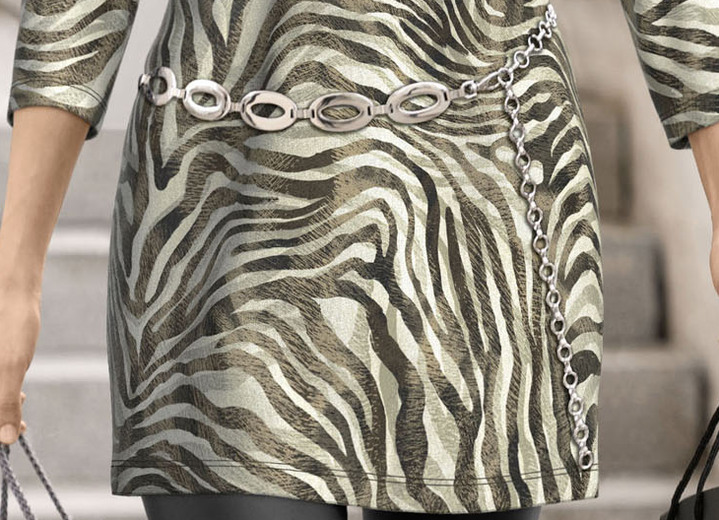 Sonstiges - Modischer Damen-Kettengürtel, mit Karabinerverschluss, in Farbe SILBER Ansicht 3