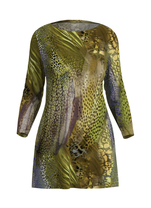 Longshirts - Longshirt mit U-Boot-Ausschnitt Ansicht 2 Longshirts - Longshirt mit U-Boot-Ausschnitt, in Größe 038 bis 054, in Farbe GRÜN-PISTAZIE-BLAU Ansicht 2