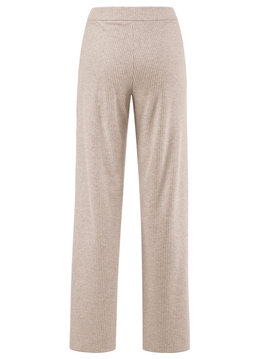Hosen - Hose in Palazzo-Form, in Größe 018 bis 054, in Farbe BEIGE MELIERT Ansicht 2