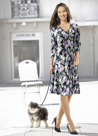 Kleid in Wickeloptik