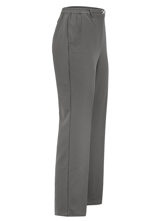 Hosen - Hose mit schmückendem Zierteil , in Größe 019 bis 054, in Farbe GRAU MELIERT Ansicht 1