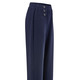 Hosen - Hose mit dekorativen Zierknöpfen – Farbe MARINE – Ansicht 1 Hosen - Hose mit dekorativen Zierknöpfen, in Größe 019 bis 054, in Farbe MARINE – Farbe MARINE – Ansicht 1