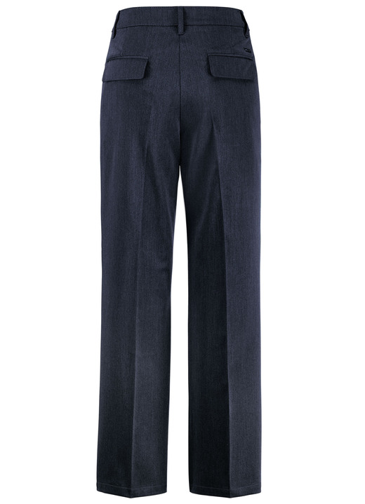 Hosen - Hose mit rückwärtigen Dehnbundeinsätzen, in Größe 019 bis 054, in Farbe GRAU MELIERT Ansicht 6