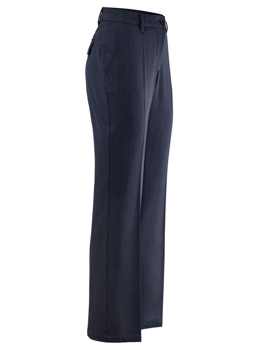 Hosen - Hose mit rückwärtigen Dehnbundeinsätzen, in Größe 019 bis 054, in Farbe GRAU MELIERT Ansicht 5