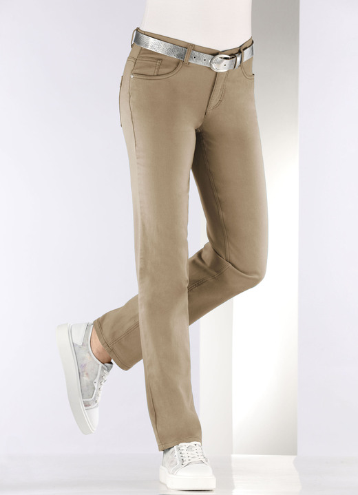 Hosen - Softe Hose in 5-Pocket-Form Ansicht 16 Hosen - Softe Hose in 5-Pocket-Form, in Größe 017 bis 050, in Farbe BORDEAUX Ansicht 16