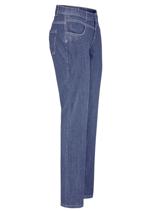 Hosen - Magic-Jeans mit figurformendem Jeanssattel, in Größe 017 bis 052, in Farbe JEANSBLAU Ansicht 1