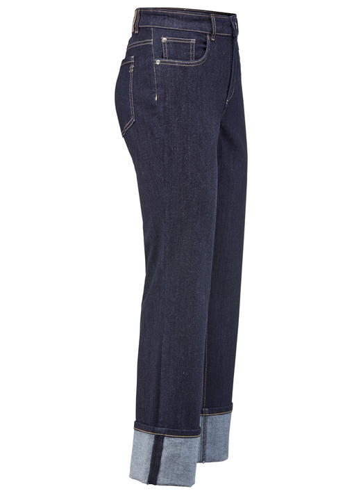 Hosen - Magic-Jeans mit krempelbaren Aufschlägen , in Größe 017 bis 050, in Farbe DUNKELBLAU Ansicht 1