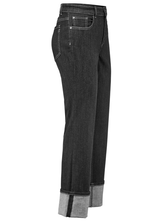 Hosen - Magic-Jeans mit krempelbaren Aufschlägen , in Größe 017 bis 050, in Farbe SCHWARZ Ansicht 1