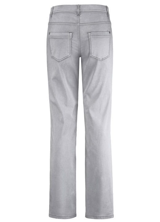 Hosen - Softe Hose in 5-Pocket-Form Ansicht 2 Hosen - Softe Hose in 5-Pocket-Form, in Größe 017 bis 050, in Farbe HELLGRAU Ansicht 2