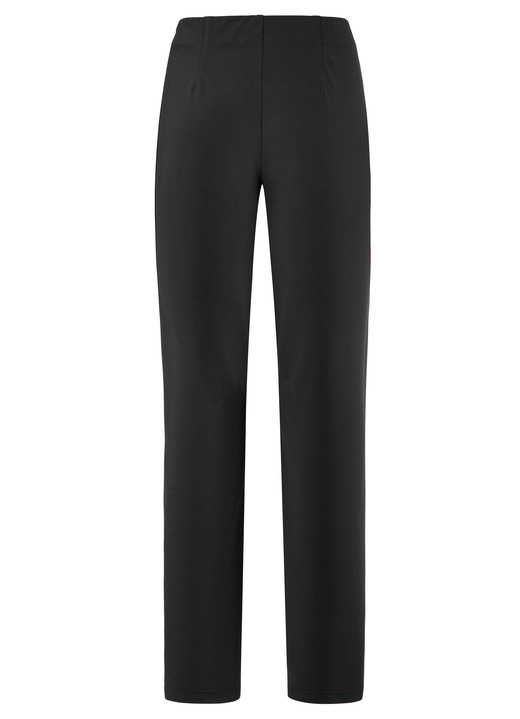 Hosen - Hose mit angeschnittenem Bund Ansicht 2 Hosen - Hose mit angeschnittenem Bund, in Größe 019 bis 054, in Farbe SCHWARZ Ansicht 2