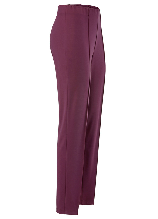 Hosen - Hose mit angeschnittenem Bund, in Größe 019 bis 054, in Farbe BORDEAUX Ansicht 1