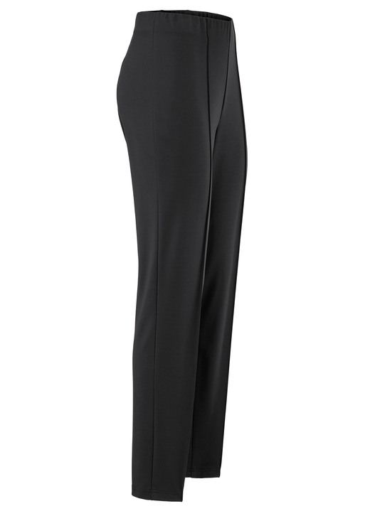 Hosen - Hose mit angeschnittenem Bund Ansicht 1 Hosen - Hose mit angeschnittenem Bund, in Größe 019 bis 054, in Farbe SCHWARZ Ansicht 1