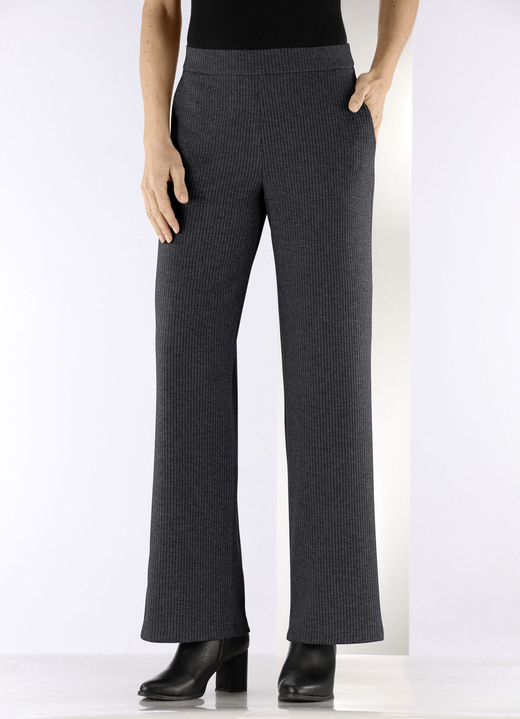 Hosen - Hose in Palazzo-Form, in Größe 018 bis 054, in Farbe BEIGE MELIERT Ansicht 11