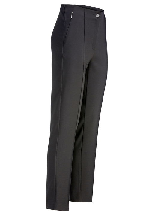 Klaus Modelle - Hose mit angeschnittenem Bund, in Größe 018 bis 052, in Farbe SCHWARZ Ansicht 1
