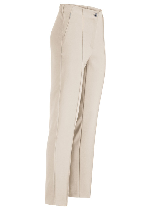 Klaus Modelle - Hose mit angeschnittenem Bund, in Größe 018 bis 052, in Farbe BEIGE Ansicht 1