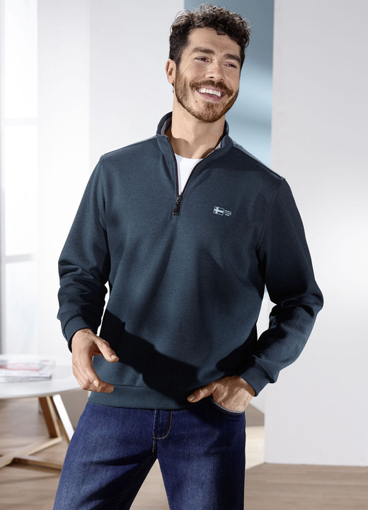 Hemden, Pullover & Shirts - Troyer von „Milano Italy“ Ansicht 3 Hemden, Pullover & Shirts - Troyer von „Milano Italy“, in Größe 3XL (64/66) bis XXL (60/62), in Farbe MITTELBRAUN MELIERT Ansicht 3