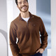Hemden, Pullover & Shirts - Troyer von „Milano Italy“ – Farbe MITTELBRAUN MELIERT Hemden, Pullover & Shirts - Troyer von „Milano Italy“, in Größe 3XL (64/66) bis XXL (60/62), in Farbe MITTELBRAUN MELIERT