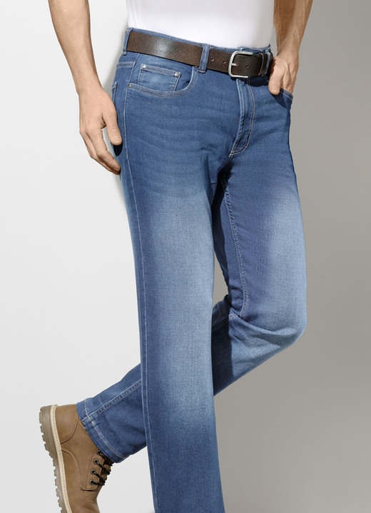 Hosen - Superstretch-Jeans in 2 Farben, in Größe 024 bis 062, in Farbe JEANSBLAU Ansicht 1