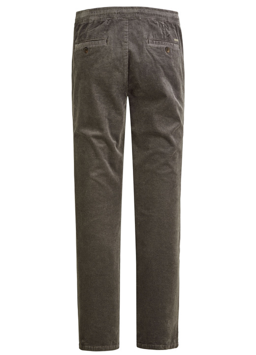 Hosen - Schlupfcordhose mit Gummibund rundum in 3 Farben, in Größe 024 bis 060, in Farbe JEANSBLAU Ansicht 10