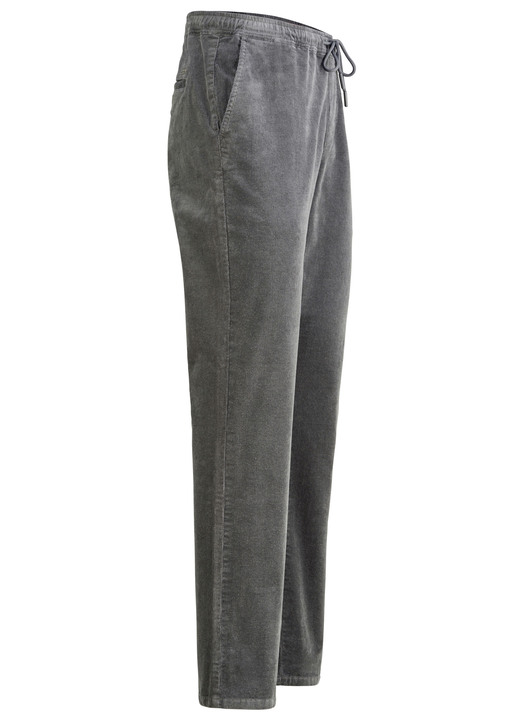 Hosen - Schlupfcordhose mit Gummibund rundum in 3 Farben, in Größe 024 bis 060, in Farbe JEANSBLAU Ansicht 6