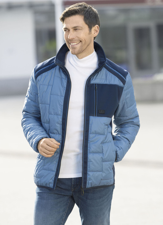 Sakkos & Jacken - Steppkurzjacke mit Brusttasche Sakkos & Jacken - Steppkurzjacke mit Brusttasche, in Größe 3XL (58) bis XXL (56), in Farbe BLAU-MARINE