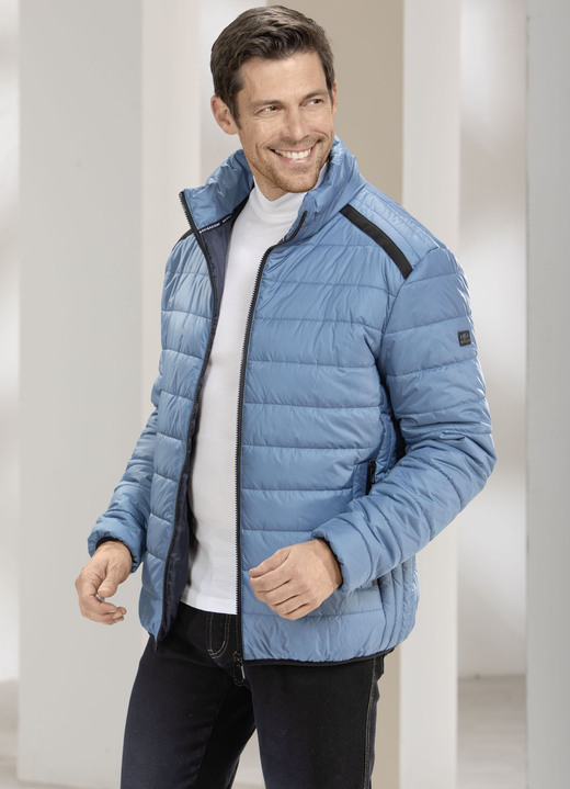 Sakkos & Jacken - Steppblouson in 2 Farben Sakkos & Jacken - Steppblouson in 2 Farben, in Größe 3XL (58) bis XXL (56), in Farbe TAUBENBLAU