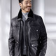 Ledermode - Lederjacke mit abtrennbarem Webpelzkragen – Farbe ANTHRAZIT ANTIK – Ansicht 5 Ledermode - Lederjacke mit abtrennbarem Webpelzkragen, in Größe 048 bis 064, in Farbe ANTHRAZIT ANTIK – Farbe ANTHRAZIT ANTIK – Ansicht 5