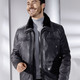 Ledermode - Lederjacke mit abtrennbarem Webpelzkragen – Farbe ANTHRAZIT ANTIK – Ansicht 4 Ledermode - Lederjacke mit abtrennbarem Webpelzkragen, in Größe 048 bis 064, in Farbe ANTHRAZIT ANTIK – Farbe ANTHRAZIT ANTIK – Ansicht 4