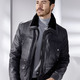 Ledermode - Lederjacke mit abtrennbarem Webpelzkragen – Farbe ANTHRAZIT ANTIK – Ansicht 3 Ledermode - Lederjacke mit abtrennbarem Webpelzkragen, in Größe 048 bis 064, in Farbe ANTHRAZIT ANTIK – Farbe ANTHRAZIT ANTIK – Ansicht 3