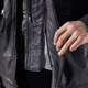 Ledermode - Lederjacke mit abtrennbarem Webpelzkragen – Farbe ANTHRAZIT ANTIK – Ansicht 2 Ledermode - Lederjacke mit abtrennbarem Webpelzkragen, in Größe 048 bis 064, in Farbe ANTHRAZIT ANTIK – Farbe ANTHRAZIT ANTIK – Ansicht 2