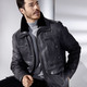 Ledermode - Lederjacke mit abtrennbarem Webpelzkragen – Farbe ANTHRAZIT ANTIK – Ansicht 6 Ledermode - Lederjacke mit abtrennbarem Webpelzkragen, in Größe 048 bis 064, in Farbe ANTHRAZIT ANTIK – Farbe ANTHRAZIT ANTIK – Ansicht 6