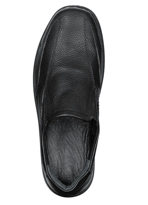 Mode - GINO GALANTE, klassische Herren-Slipper, mit herausnehmbarem Fußbett, in Größe 040 bis 046, in Farbe SCHWARZ Ansicht 2