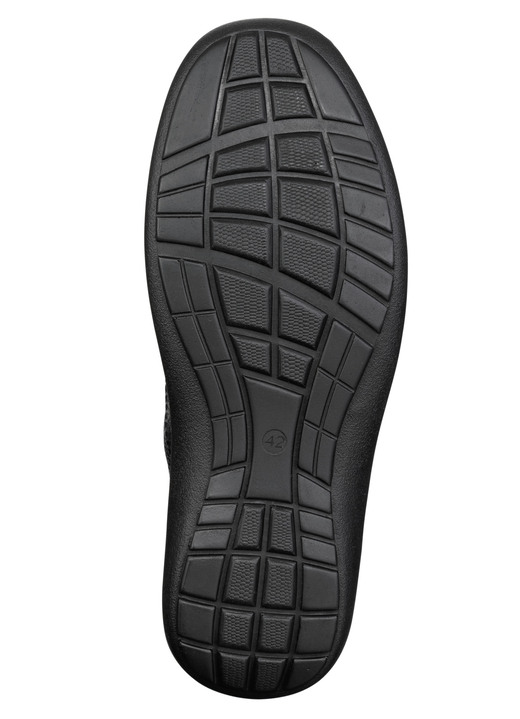 Mode - GINO GALANTE, klassische Herren-Slipper, mit herausnehmbarem Fußbett, in Größe 040 bis 046, in Farbe SCHWARZ Ansicht 3