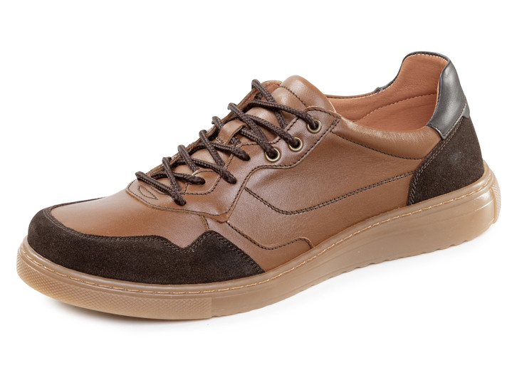 Slipper & Schnürschuhe - GINO GALANTE, klassische Herren-Schnürschuhe, mit herausnehmbarem Fußbett, in Größe 040 bis 046, in Farbe MARINE Ansicht 4