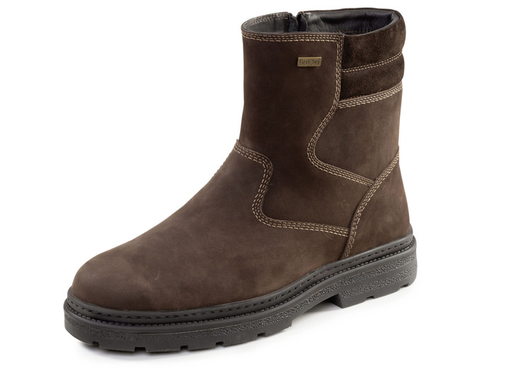 Stiefeletten - GINO GALANTE, gefütterte Herren-Stiefel, Winterschuhe, mit Lammfell, in Größe 040 bis 046, in Farbe SCHWARZ Ansicht 4