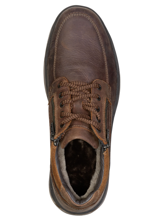 Stiefeletten - GINO GALANTE, gefütterte Herren-Boots, Winterschuhe, mit Lammfell, in Größe 040 bis 046, in Farbe SCHWARZ Ansicht 5