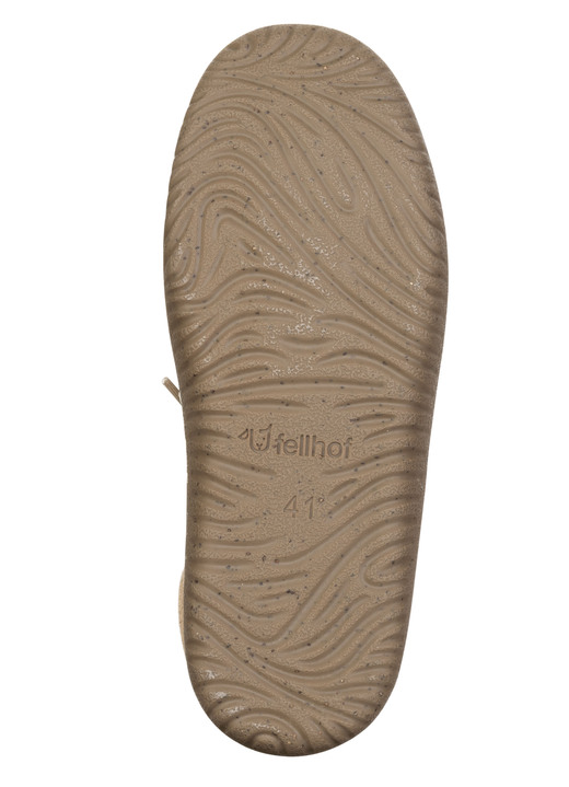 Mode - Gefütterte Herren-Slipper, Winterschuhe, mit Lammfell, in Größe 040 bis 046, in Farbe BEIGE Ansicht 3