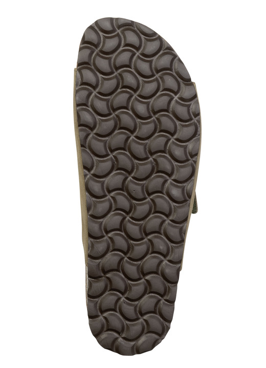 Mode - GINO GALANTE, klassiche Herren-Pantoletten, Weite H, mit Klettverschluss, in Größe 040 bis 046, in Farbe BRAUN Ansicht 6