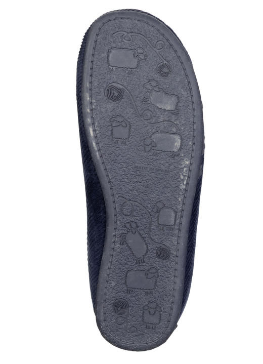 Mode - Elegante Herren-Hausschuhe, mit herausnehmbarem Fußbett, in Größe 040 bis 046, in Farbe MARINE Ansicht 3