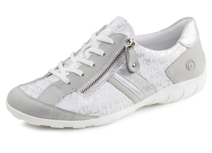 Slipper & Schnürschuhe - Remonte, bequeme Damen-Sneaker, Weite G, mit herausnehmbarem Fußbett, in Größe 036 bis 043, in Farbe HELLGRAU-WEISS Ansicht 1