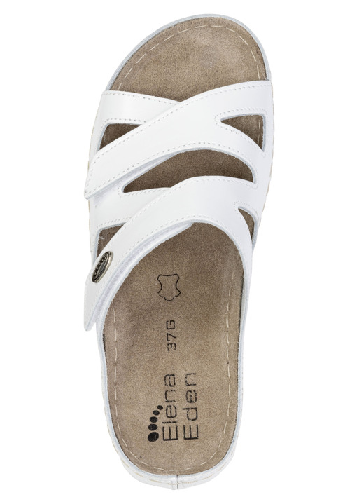 Komfortschuhe - ELENA EDEN Pantolette aus Nappaleder, in Größe 036 bis 042, in Farbe WEISS Ansicht 2