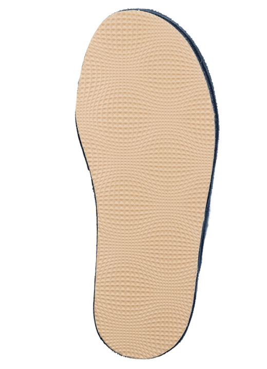 Hausschuhe - Laurina, gefütterte Damen-Hausschuhe, mit Schurwolle, in Größe 036 bis 042, in Farbe BLAU Ansicht 3