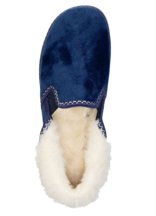 Hausschuhe - Laurina, warme Damen-Hausschuhe, mit Gummizug, in Größe 036 bis 042, in Farbe FLIEDER Ansicht 11
