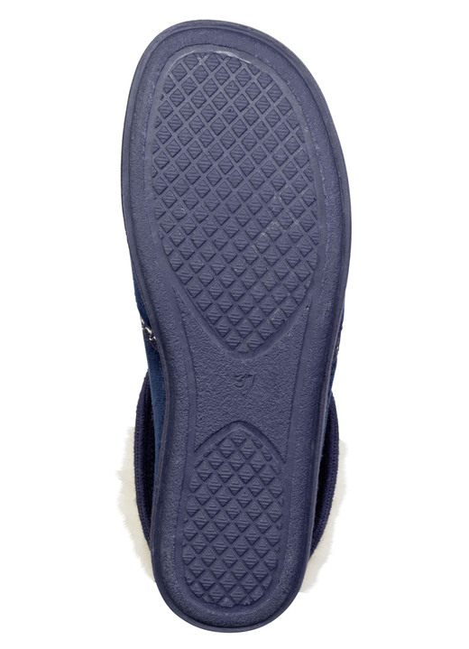 Hausschuhe - Laurina, warme Damen-Hausschuhe, mit Gummizug, in Größe 036 bis 042, in Farbe FLIEDER Ansicht 12