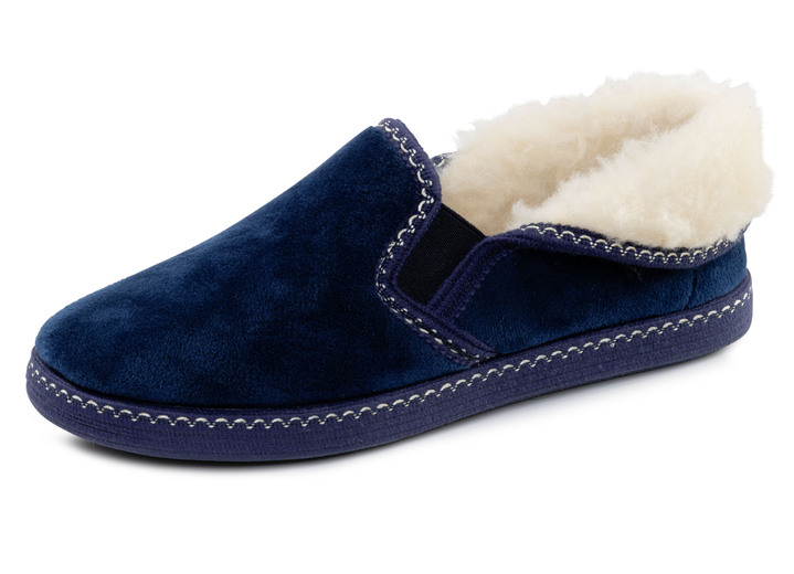 Hausschuhe - Laurina, warme Damen-Hausschuhe, mit Gummizug, in Größe 036 bis 042, in Farbe FLIEDER Ansicht 10