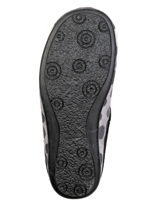 Hausschuhe - Laurina, klassische Damen-Hausschuhe, mit Katzen-Motiv, in Größe 036 bis 042, in Farbe SCHWARZ-MULTICOLOR Ansicht 3