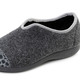 Mode - Laurina, trendige Damen-Hausschuhe, Weite H, mit Leo-Druck, in Größe 036 bis 042, in Farbe ANTHRAZIT-GRAU – Farbe ANTHRAZIT-GRAU – Ansicht 1